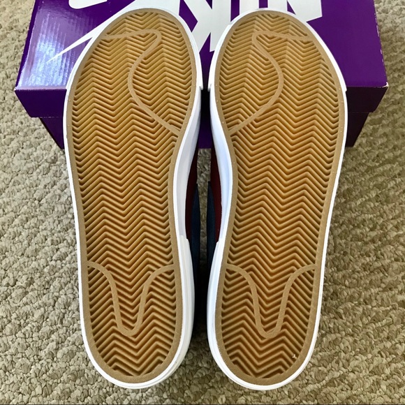 Nike SB Zoom Blazer Mid Edge Team Red Skate Shoes - Picture 3 of 12